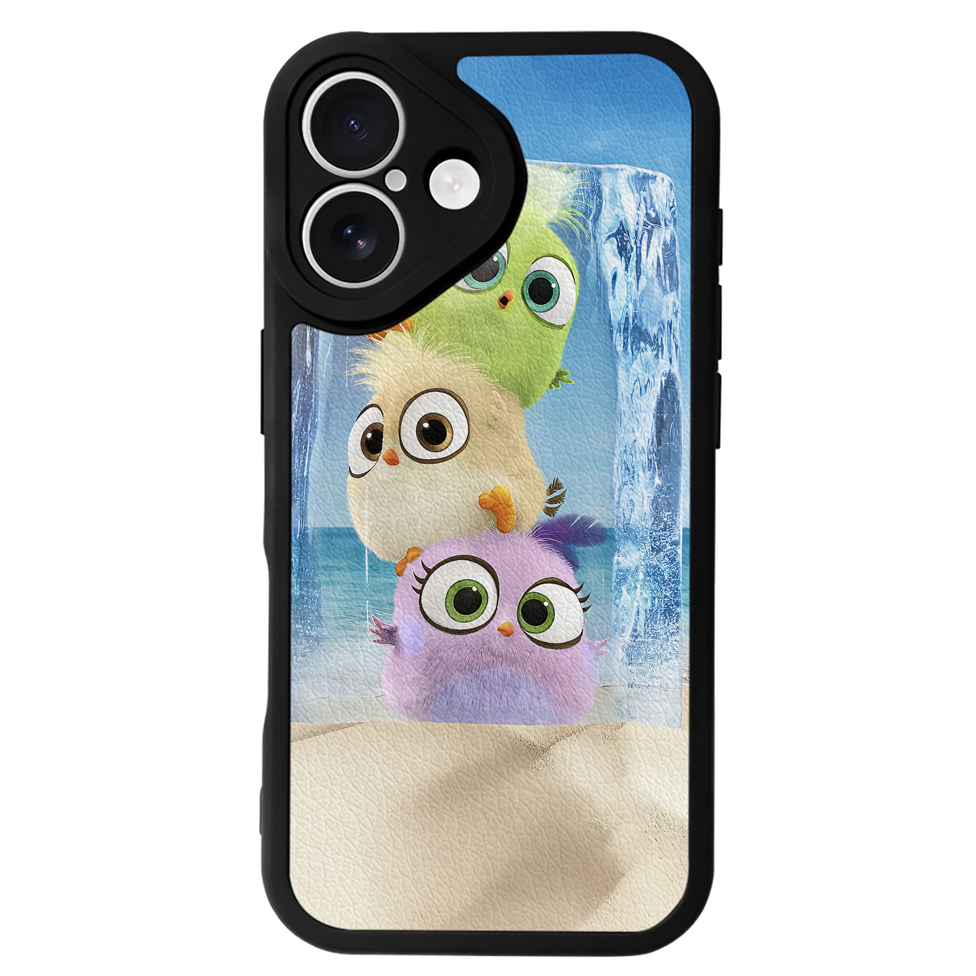 （画像用） Angry Birds アングリーバード 【iPhone 16シリーズ対応】シリコンスマホケース（レザー調） 材質：シリコン